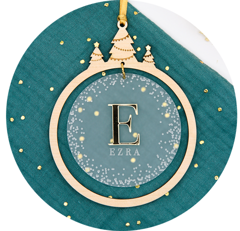 Boule de Noël | Prénom enneigé