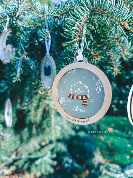 Boule de Noël “Mon premier Noël” | Pingouin