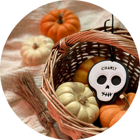 Nominette d'Halloween | Crâne (avec ou sans panier)
