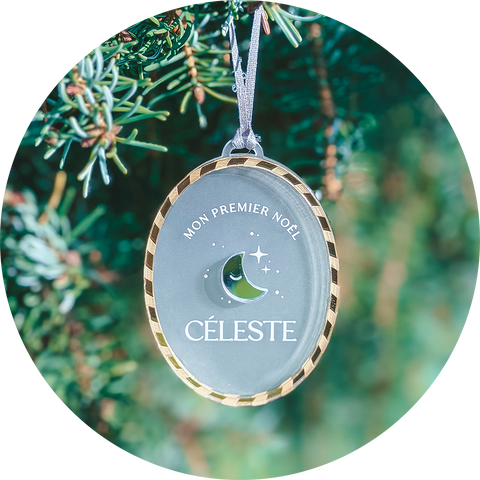 Boule de Noël “Mon premier Noël” | Lune