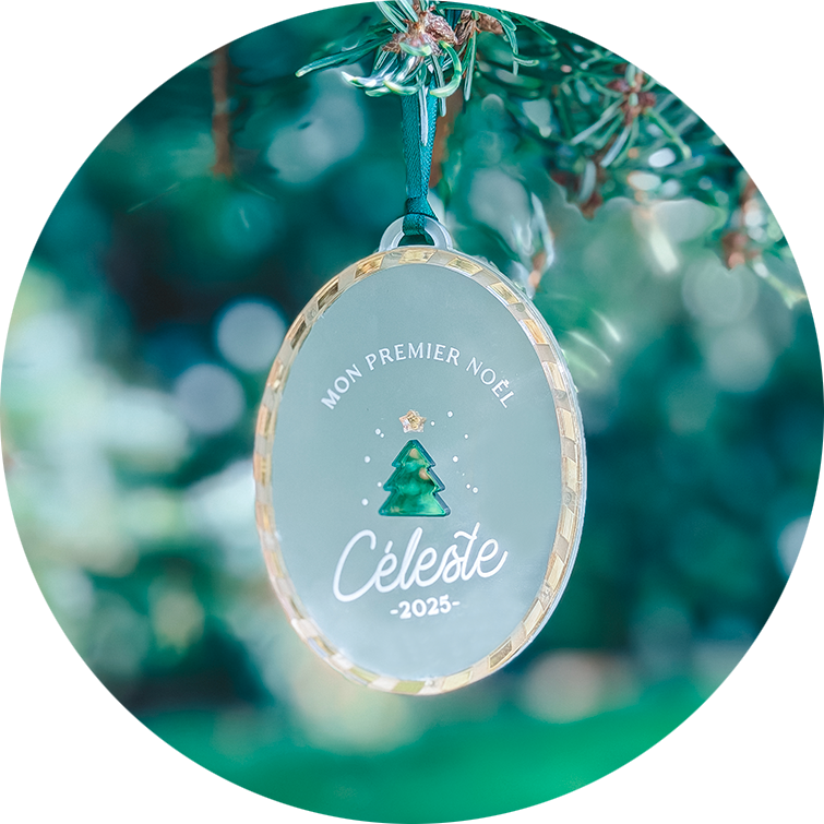 Boule de Noël “Mon premier Noël” | Sapin