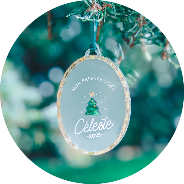 Boule de Noël “Mon premier Noël” | Sapin