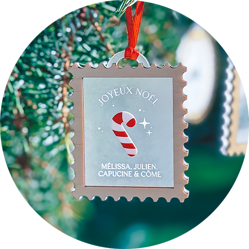 Boule de Noël | Timbre "Family"