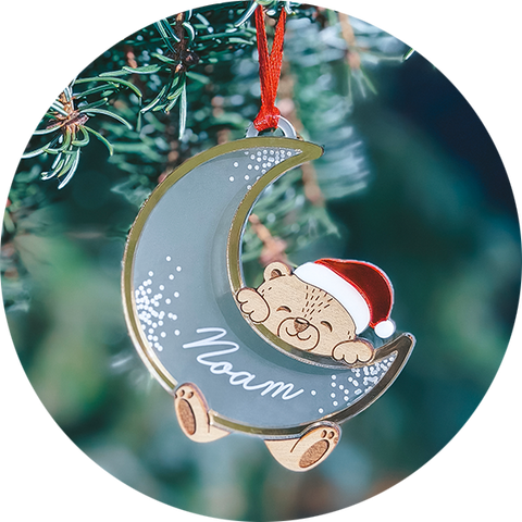 Boule de Noël | Petit ours lunaire