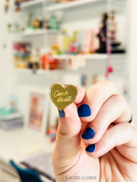 Pin's | Coeur d'instit en or