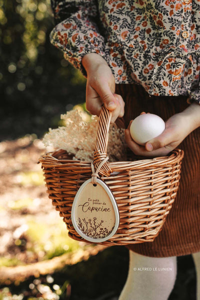 Nominette de Pâques | Mon petit oeuf fleuri (avec ou sans panier)