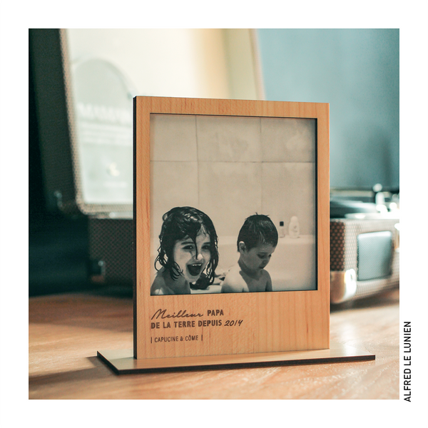 Cadre polaroïd | On t'aime papa (à personnaliser)